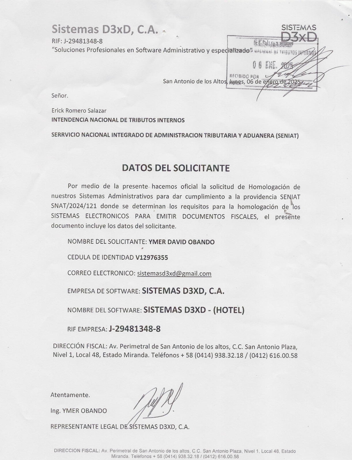 Certificado de Autorización